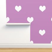 valentines hearts coordinate - purple
