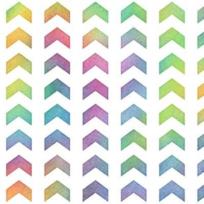 Bright Rainbow Watercolor Split Chevron Pattern 2