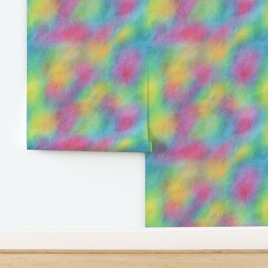 Bright Rainbow Watercolor Pattern