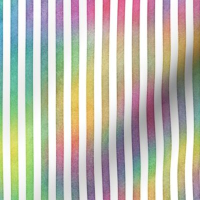 Bright Rainbow Vertical Stripes Pattern 1