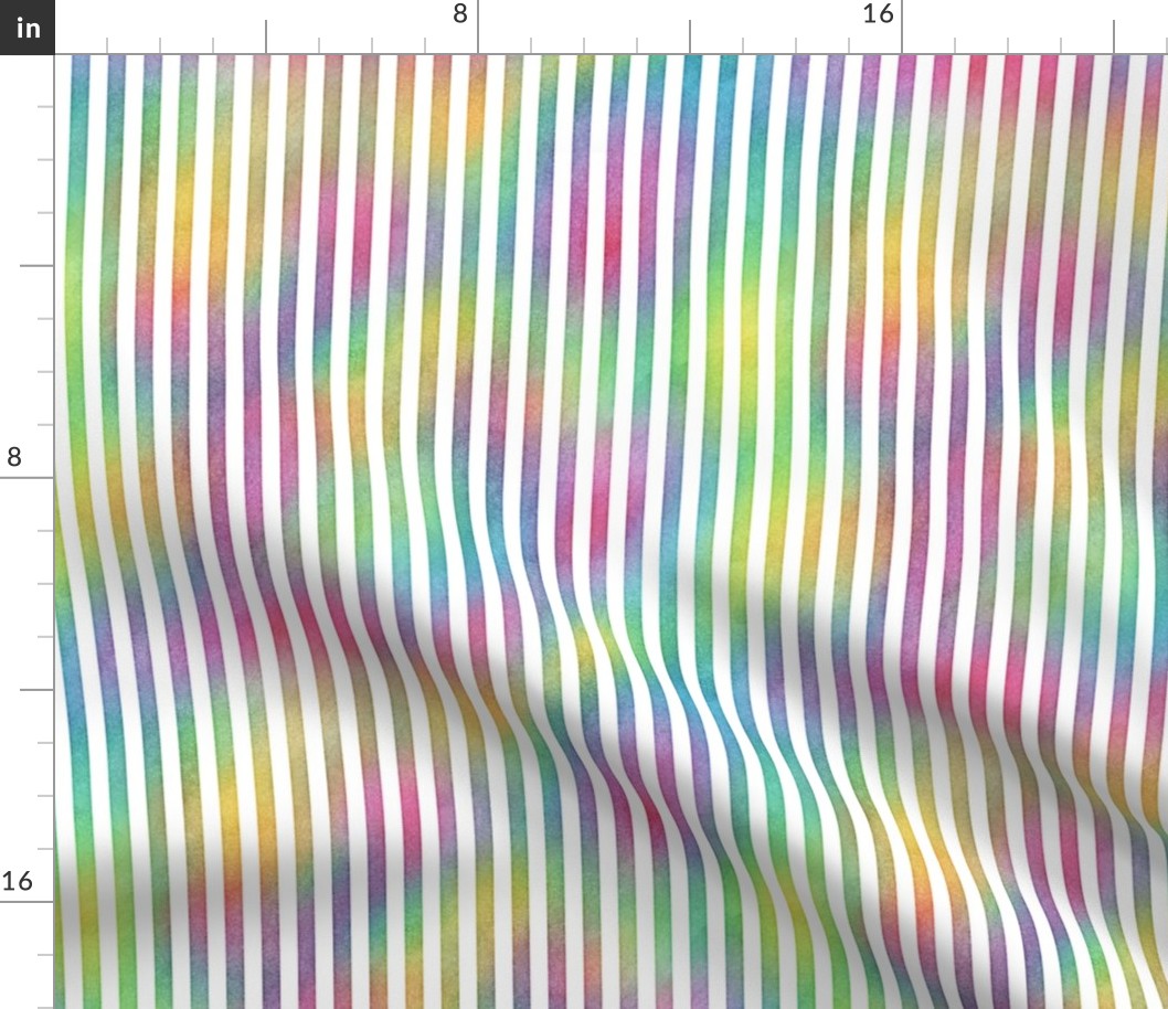 Bright Rainbow Vertical Stripes Pattern 1