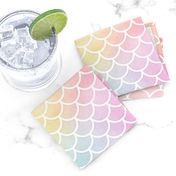 Pastel Rainbow Watercolor Scale Pattern 1