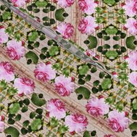 Pink Rose Crosswise Stripes