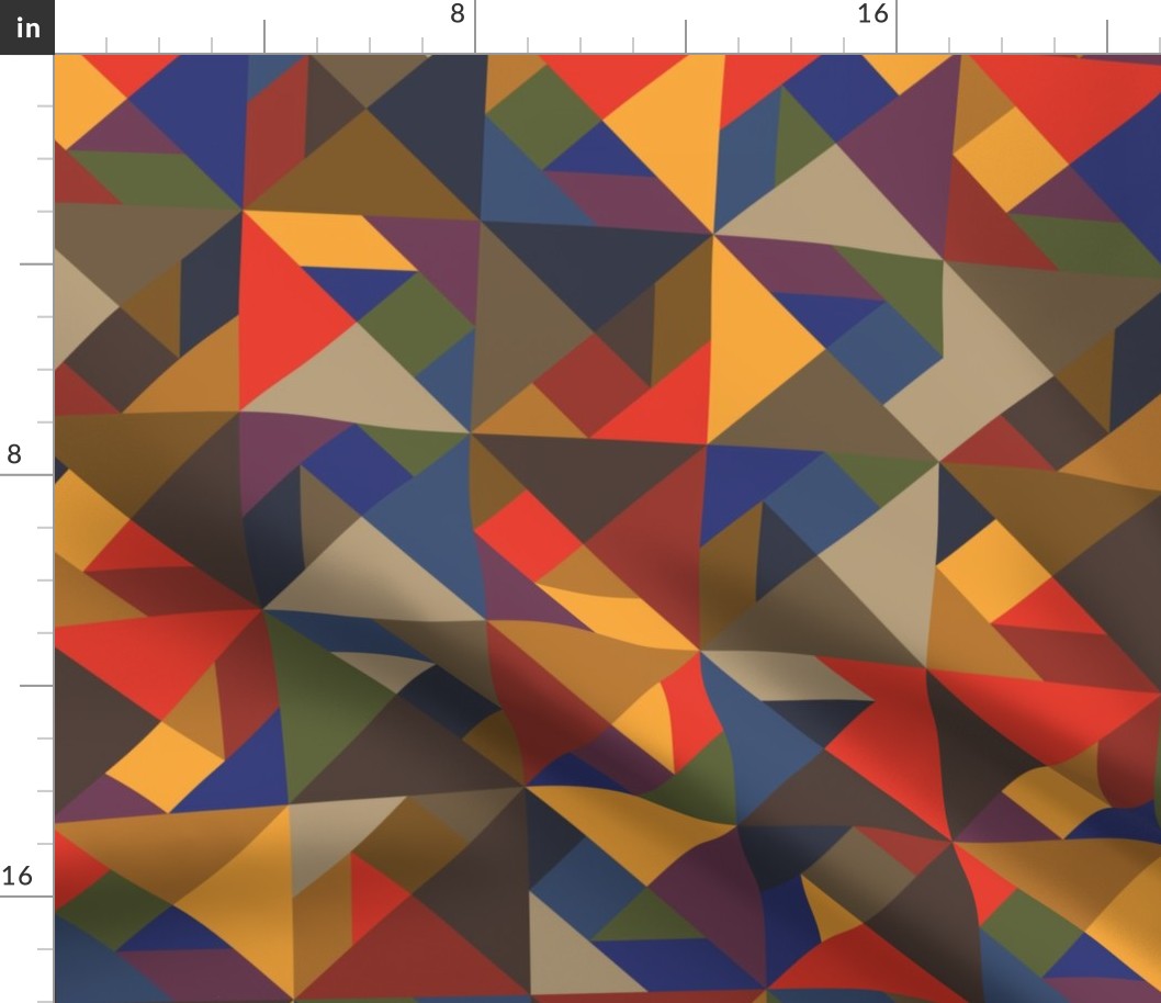 Vibrant Tangram Geometric