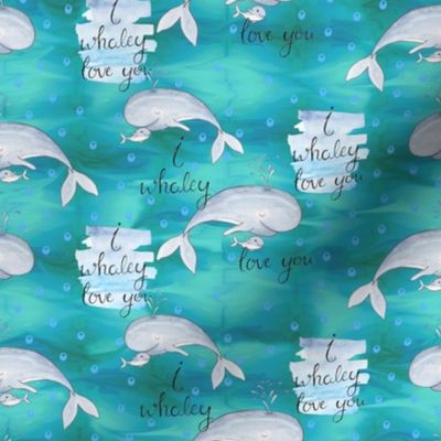 Whaley Love on Sea Green