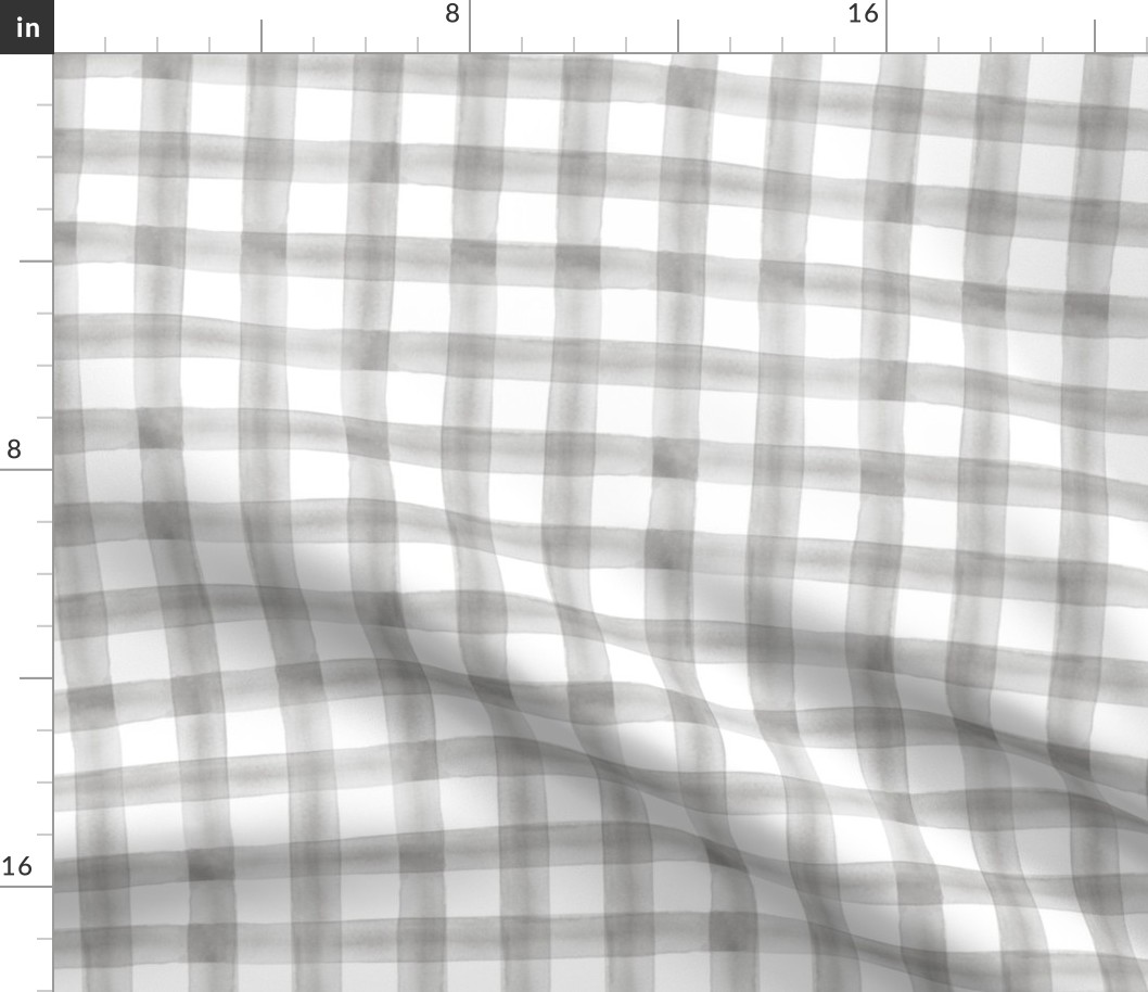 watercolor plaid grey - wholecloth coordinate