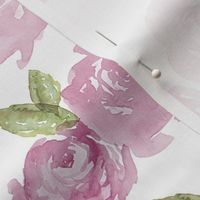 Plum Watercolor Rose