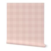 1" Buffalo Plaid - soft rose and pale peach