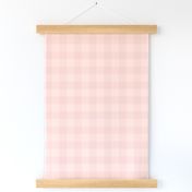 1" Buffalo Plaid - soft rose and pale peach