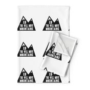 8" quilt blocks - Kid you will move mountains