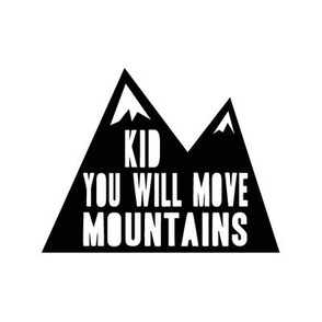 8" quilt blocks - Kid you will move mountains