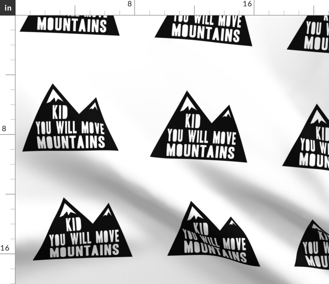 8" quilt blocks - Kid you will move mountains