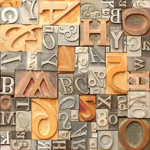 Metal & Wood Letterpress Type - large