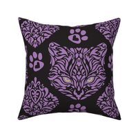 Cat Damask Dark 