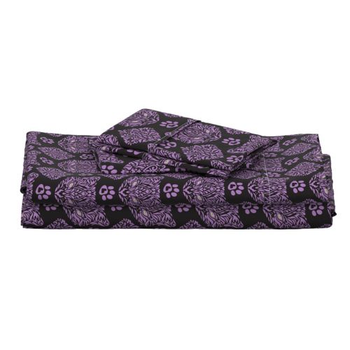 Cat Damask Dark - Small