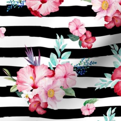 10.5" Surfer Girl Florals / Extra Florals / Black & White Stripes 