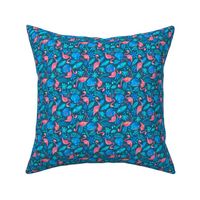 Flamingo jungle watercolor blue (small)