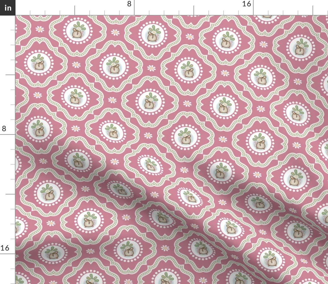 Wind_Flower Damask Dark Pink