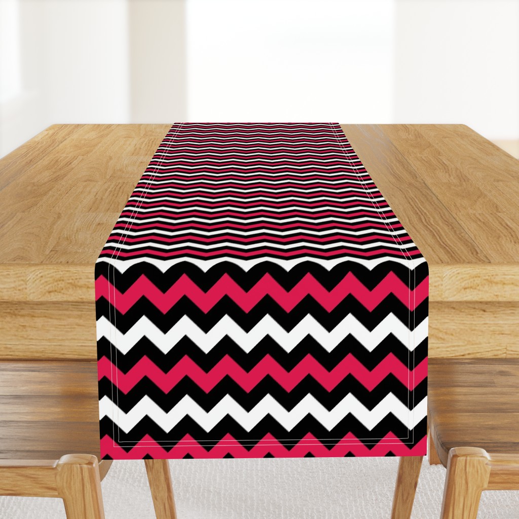 Black and Red Chevron