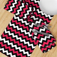 Black and Red Chevron