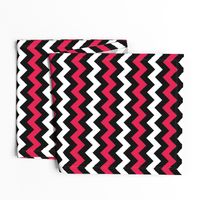 Black and Red Chevron