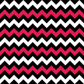 Black and Red Chevron