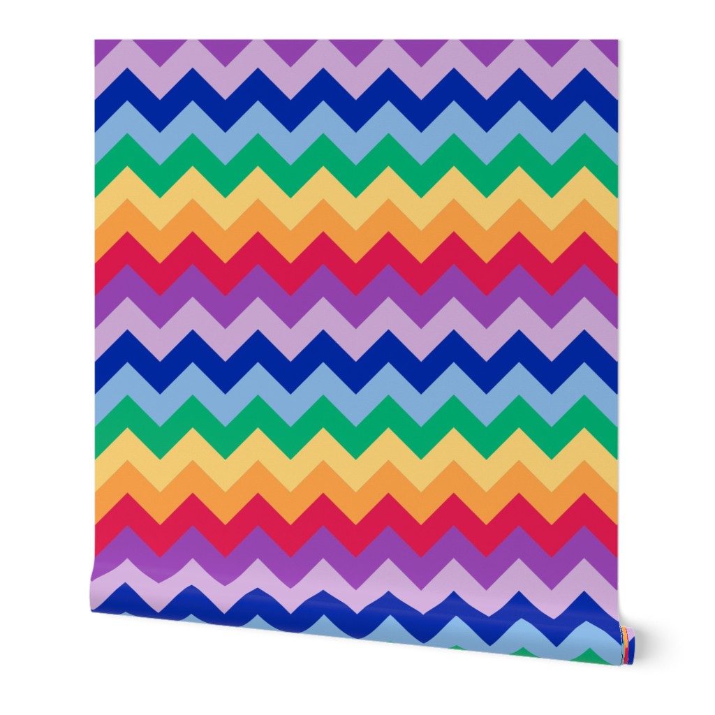 Rainbow Tangram Chevron