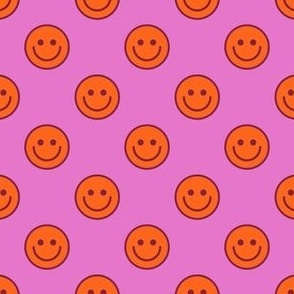 Raspberry Sherbet Smileys (Smaller)