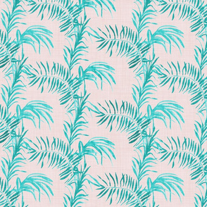 Tropical Palm (LINEN blush)