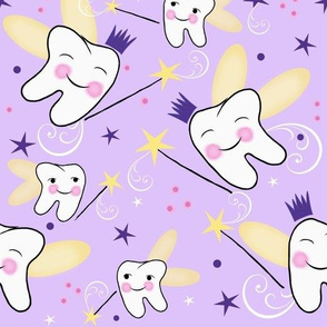Carrie Away/ Fairy Princess / Dental -Tooth-Teeth-Crown/Lavender-Purple  Med-Large  