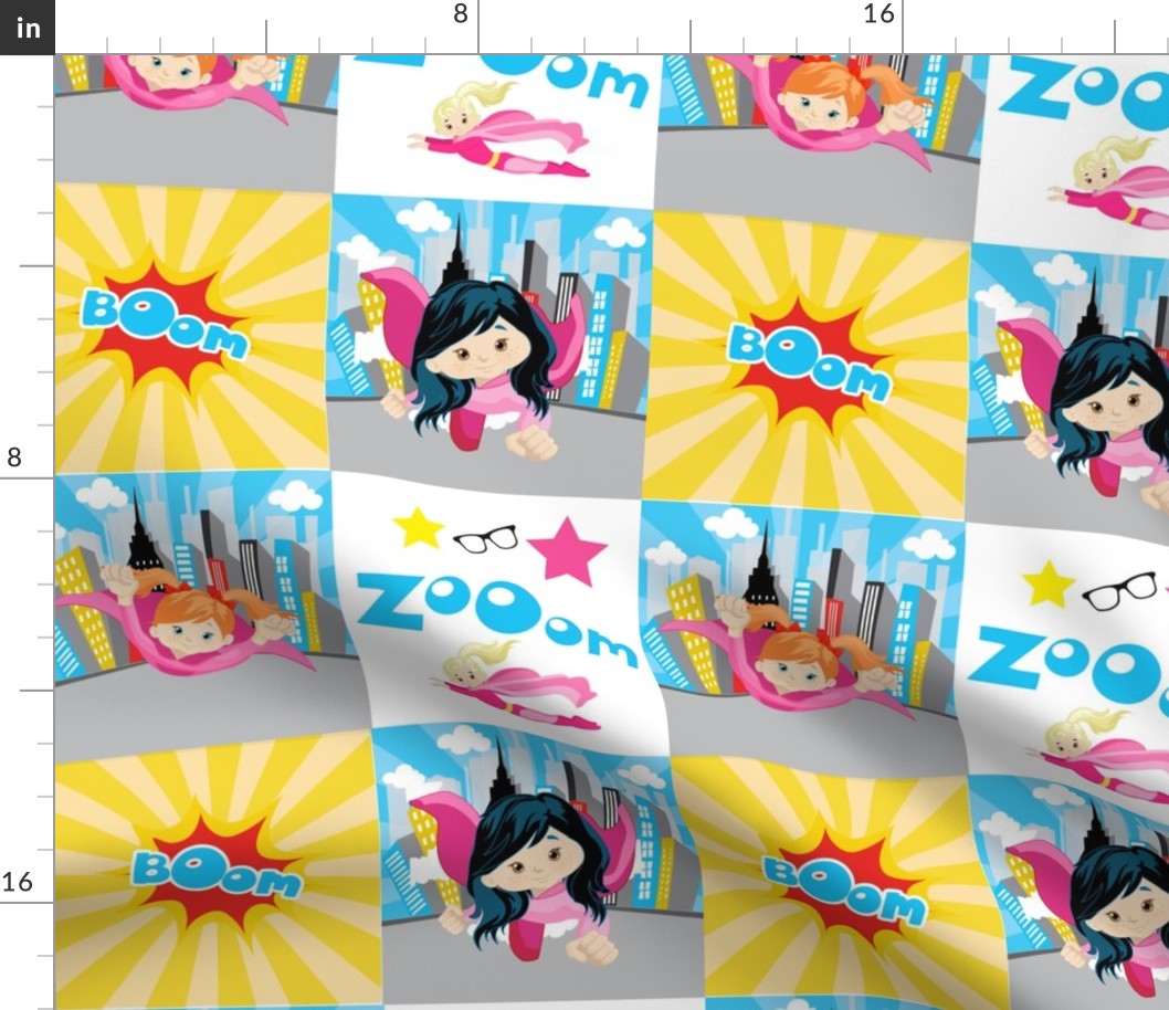 Superhero Girls Patchwork