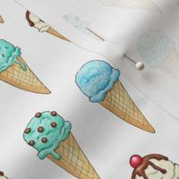 Mint Ice Cream Cones - 2 inch