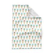 Mint Ice Cream Cones - 2 inch