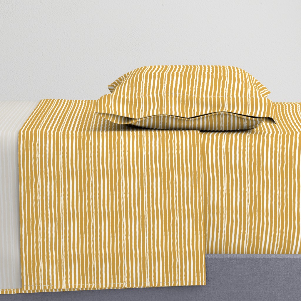 mustard stripes fabric