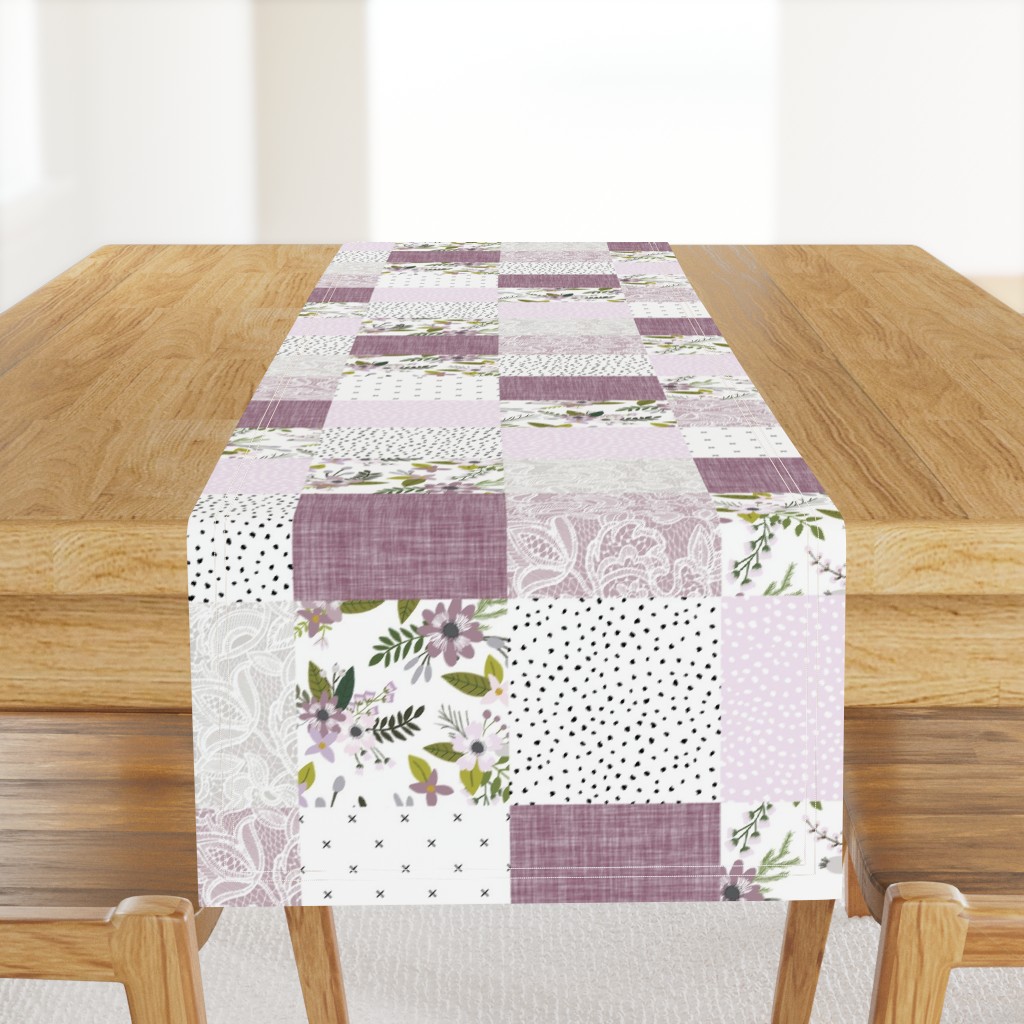 lavender sprigs patchwork wholecloth