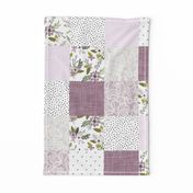 lavender sprigs patchwork wholecloth