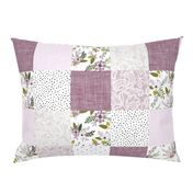 lavender sprigs patchwork wholecloth