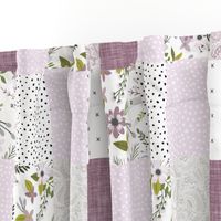 lavender sprigs patchwork wholecloth