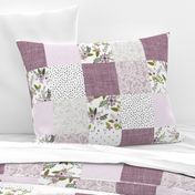 lavender sprigs patchwork wholecloth