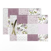 lavender sprigs patchwork wholecloth