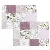 lavender sprigs patchwork wholecloth