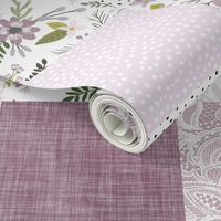 lavender sprigs patchwork wholecloth