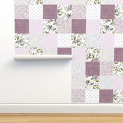 lavender sprigs patchwork wholecloth