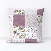 lavender sprigs patchwork wholecloth