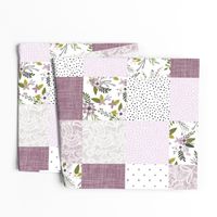 lavender sprigs patchwork wholecloth