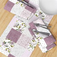 lavender sprigs patchwork wholecloth