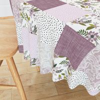 lavender sprigs patchwork wholecloth