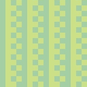 Rustic Yellow-Green and Sage Green Checks and Stripes - 2 inch repeat