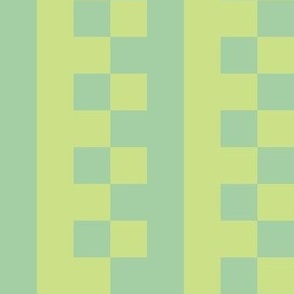 Rustic Yellow-Green and Sage Green Checks and Stripes - 4 inch repeat on fabric - 3 inch repeat on wallpaper