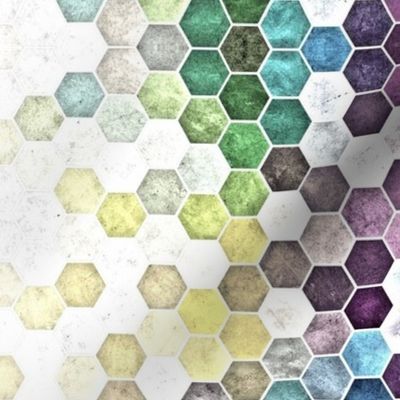 Grunge Hexagons HDR